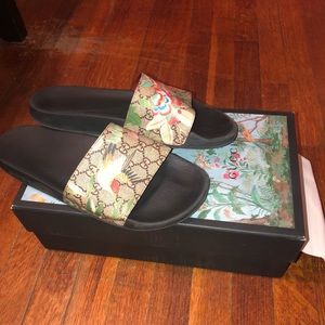 gucci slides with bird